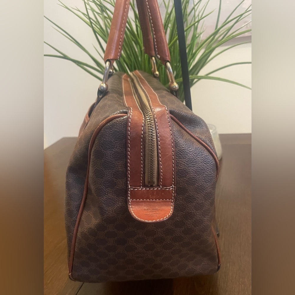 Celine Vintage Macadam Canvas Boston Bag - Picture 4 of 16